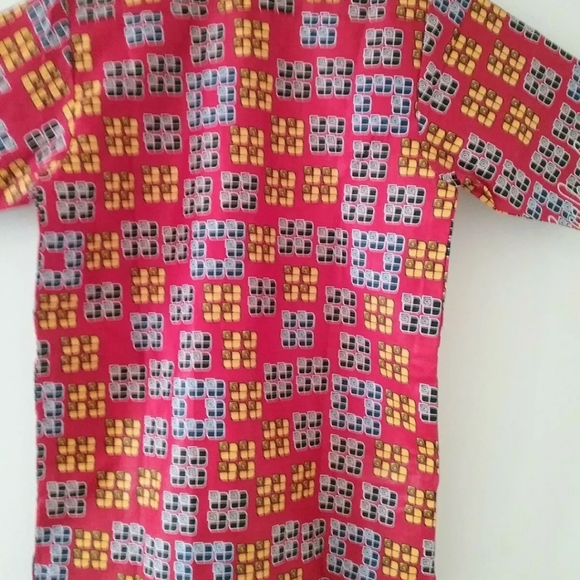 Multicolor Short Sleeve Men Shirt - Picture 2 of 5